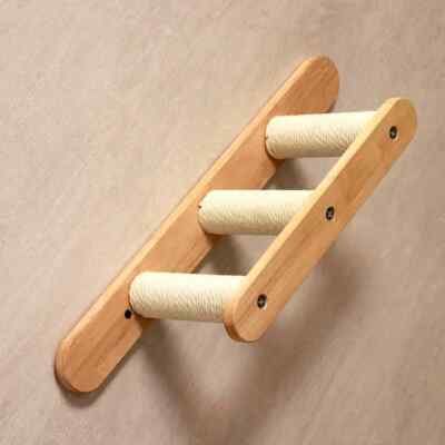 Petomg Katzenstange, Katzen Wand Bett Leiter Möbel Regal Stufen Kautschukholz CM05