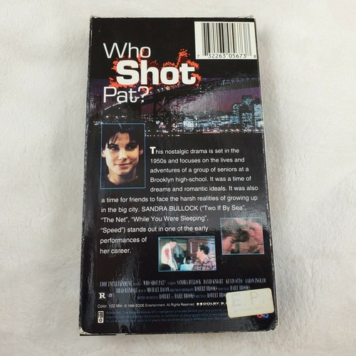 Who Shot Pat? (VHS) Sandra Bullock, David Knight - Picture 3 of 4