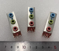 3Pcs JA33331-G06 Audio 3-hole connector