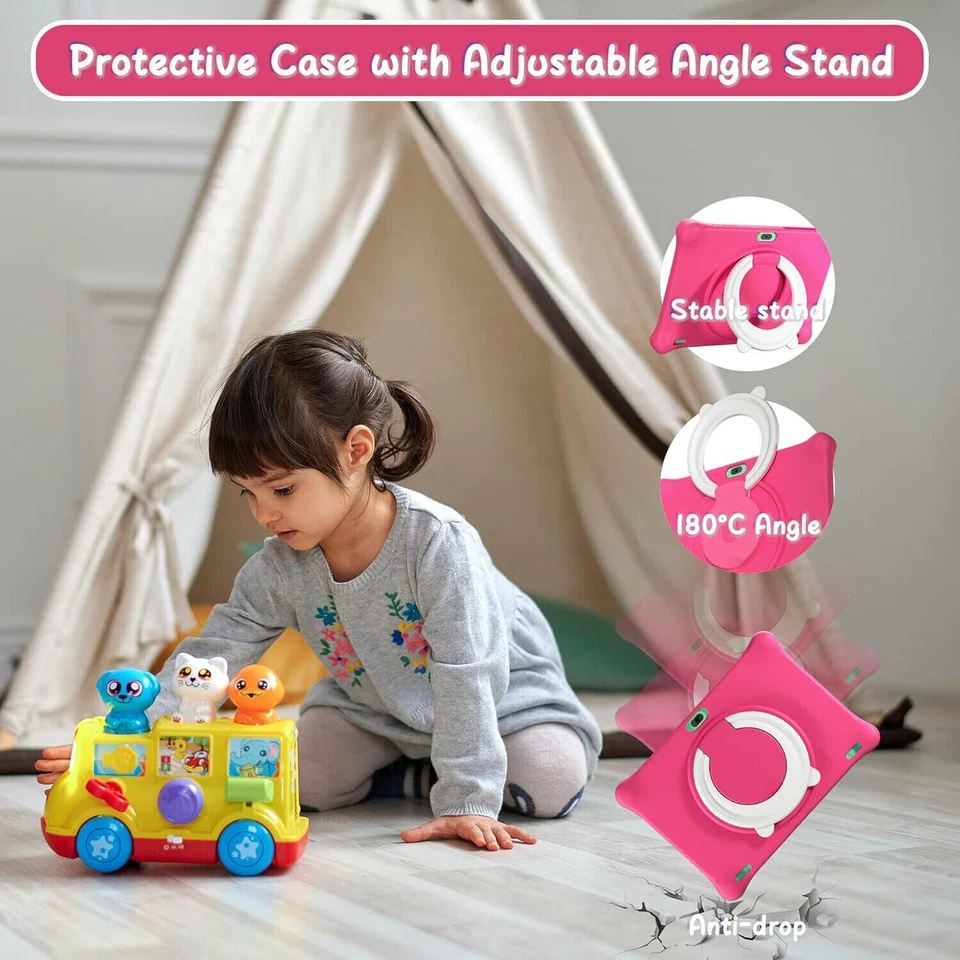 Kinder Tablet 10 Zoll Android 13 Quad Core 2GB RAM 64GB ROM HD Kindersicherung - Bild 3 von 4