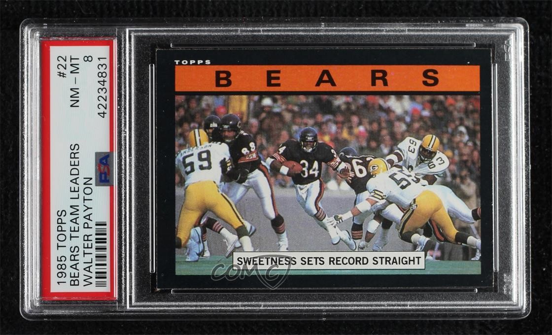 1985 Topps Walter Payton #22 PSA 8 HOF