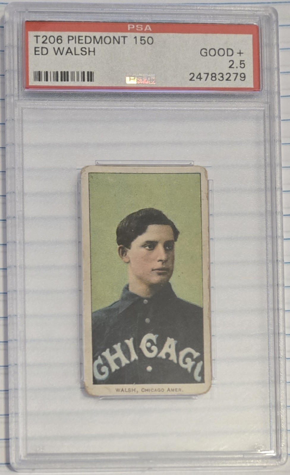 1909-11 T206,  Ed Walsh, PSA 2.5, Hall of Famer! Buy It Now! Lowest ERA ever!