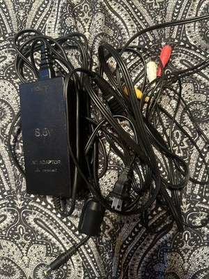 Official OEM Sony PlayStation Genuine AV Cable & And A Power Cord