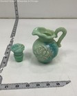 Vintage Avon Green Vanity Pitcher and Bowl Set — photo 2