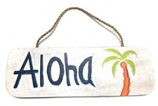 Aloha Sign 14" - Beach Cottage Decor ort1707235