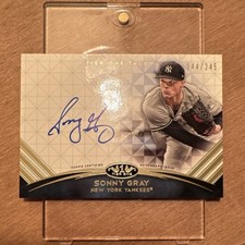 Topps 2018 Tier One Talent Autographs Sonny Gray Auto #TTA-SG /245 Yankees