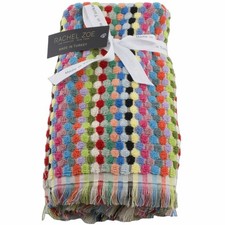 Juego de 2 toallas de mano Rachel Zoe a cuadros lunares multicolores