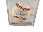 BARTOLO COLON SIGNED BASEBALL Cleveland Indian - No COA