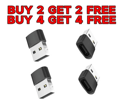 USB to USB C Adapter USB C 3.1 Type C Female to USB 3.0 Type A Male Port  4 PACK