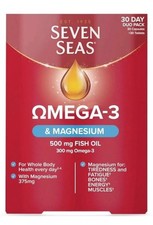 Seven Seas Omega-3 Fish Oil & Magnesium, 500 mg 60 Tablets 0.46 per thousand milligrams