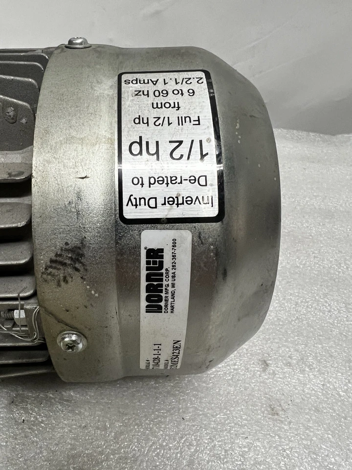 MOTOVARIO T80-A4 inverter duty 3phase .75 HP motor, DORNER 32M020ES423EN - Image 4 of 4