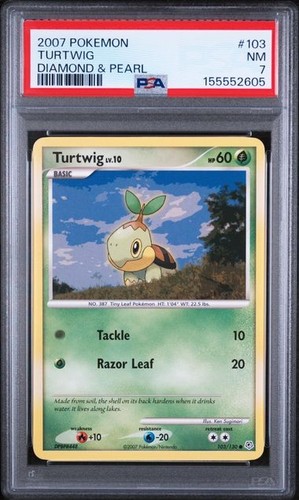 Turtwig graded PSA 7 for sale on eBay