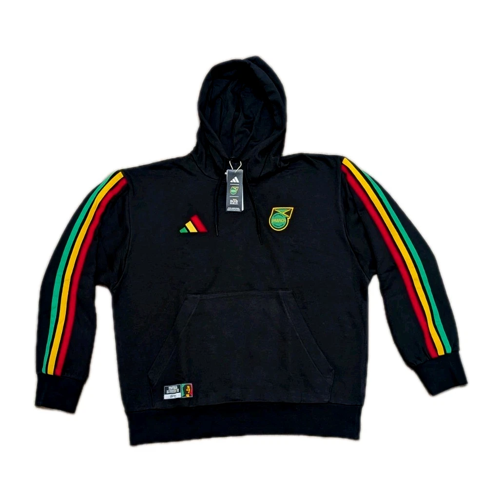 *New* Size XL - ADIDAS x BOB MARLEY x JAMAICA Mens Fleece Hoodie Rasta Colors
Opens in a new window