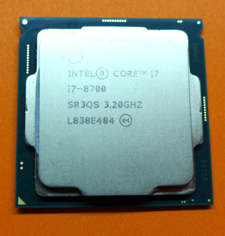 CPU Intel Core i7-8700 Amazon.com: Intel Core i7-8700 6 Cores 3.2GHz 12MB 8 GT/s