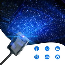 1x USB Auto Car Interior LED Blue Atmosphere Star Sky Lamp Ambient Night Lights