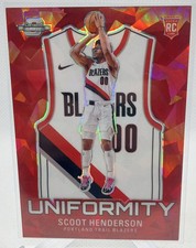 2023-24 Panini Contenders Optic Scoot Henderson Uniformity Red Ice Rookie /175
