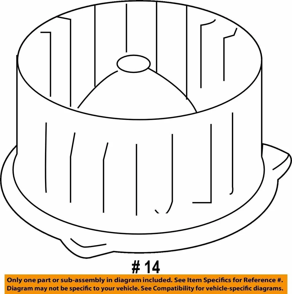 Задний двигатель вентилятора переменного тока для обогревателя Subaru Outback H7224 - Изображение 3 из 3