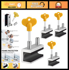 Adjustable Window Locks - 4 Sets Sliding Security Locks with Key for Windows  D