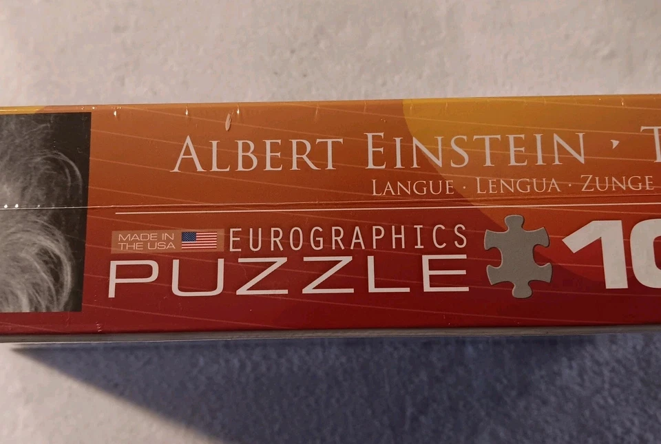 Albert Einstein Tongue 1000-Piece Puzzle - New Sealed Made In USA - Image 4 of 4