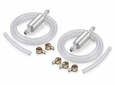 #ad 2 SET Universal One Way Brake Bleeder Kit Check Valve with Clear Hose amp; Clamps $8.99