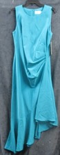 Eliza J Teal Turquoise Formal Ruffle Rouched Maxi Dress | Women's Size 14