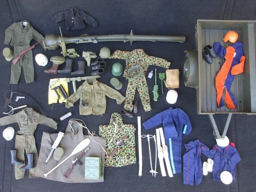 Vintage Stony Smith, Gi Joe lots of equipment & Outfits, Marx, Hasbro, Hong Kong