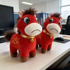 1pc.25cm. Pony Plush Toy Sad Horse Plush Doll Horse Doll Stuffed Toy Gift