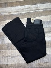 NEW Levis 726 Flare Jeans Womens 34x32 Black High Rise Stellar Stretch Slim