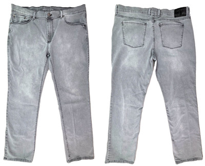 Mott & Bow Mens Jeans Size (Fit: 36X33.5) Gray Straight Stretch Style 5 Pocket