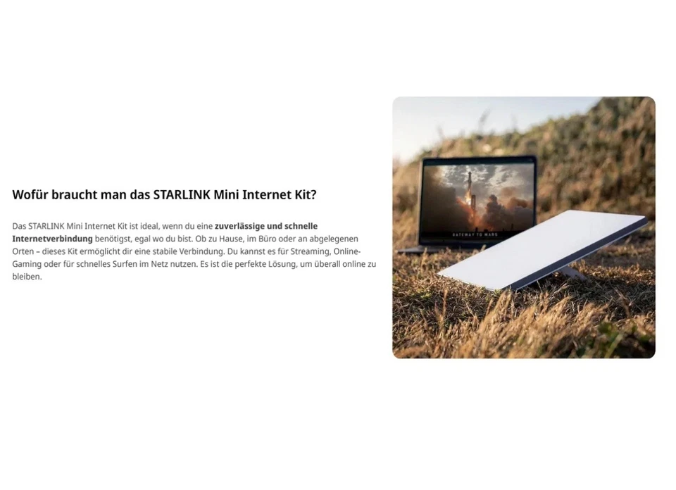 STARLINK MINI KIT Internet Kit | 100 Mbit/s | Mobile Wifi  | Neu OVP  - Bild 2 von 4