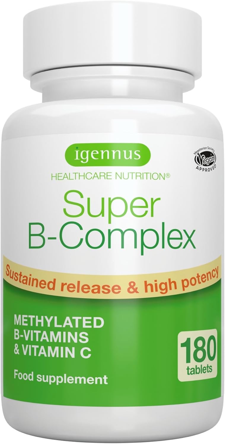 Super B-Complex Igennus 60 Gélules | Complexe B Méthylé Haute Absorption