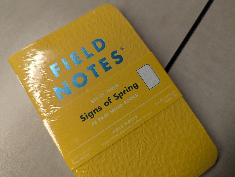 Field Notes Notebooks Signs Of Spring 3 Notebooks Sealed Pack New