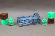 Tabletop Terrain Platform Barricade Stairs Ru...