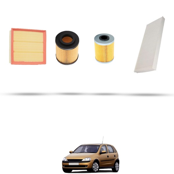 Hoffcar Wartungskit - 4 Filter FüR Opel Corsa C 1.7 DI 48KW Ab 2000-image