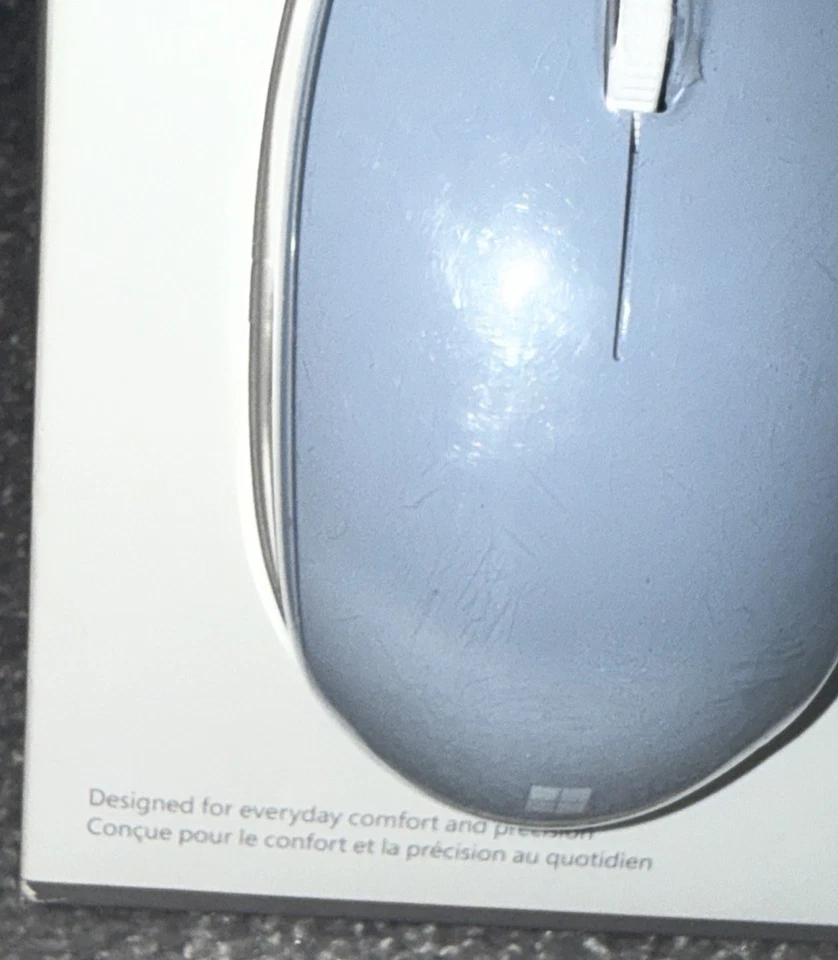 Microsoft Wireless Bluetooth Mouse Pastel Blue RJN-00013 Ambidextrous RARE NEW! - Image 2 of 4