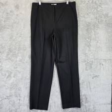 Talbots Pants Womens 12 Black Stretch Slim Fit Trousers Career Office Wear