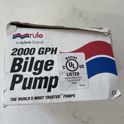 Rule 2000 GPH Bilge Pump Model 10-6ul