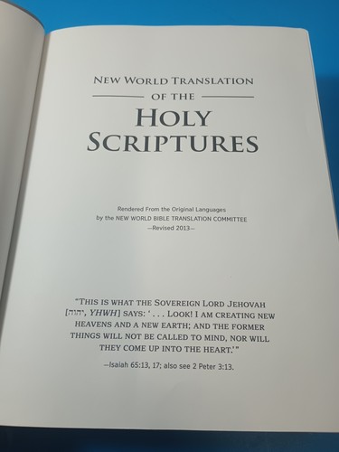 New World Translation Of The Holy Scriptures Large Print Silver Gray Jehovah - Picture 4 of 6