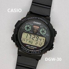 Orologio digitale vintage Casio DGW-30 testato sveglia cronometro timer