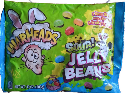 Warheads Sour Jelly Beans Set Of 2 Sweet and Fruity Explosion 10oz Each NEW