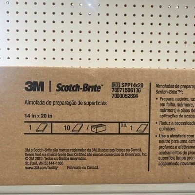 3M - SPP14X20 Scotch-Brite - 14'' x 20'' Surface Preparation Pad - 10 Case