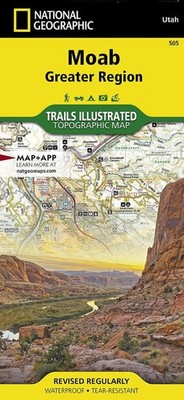 Moab Greater Region Map: Trails Illustrated Maps by Nat Geo Maps (English) Folde