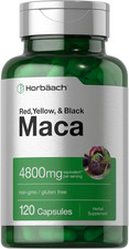 Horb ach Maca Root Capsules for Men and Women  120 Pills  High Potency Extract