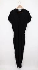 VELVET By Graham & Spencer Chandelle Wrap Jumpsuit Black S $214 A1