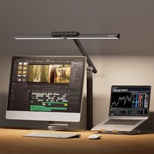 Honeywell LED Desk Lamp with Clamp Sunturalux  Eye-Caring Stepless Dimming HJ1