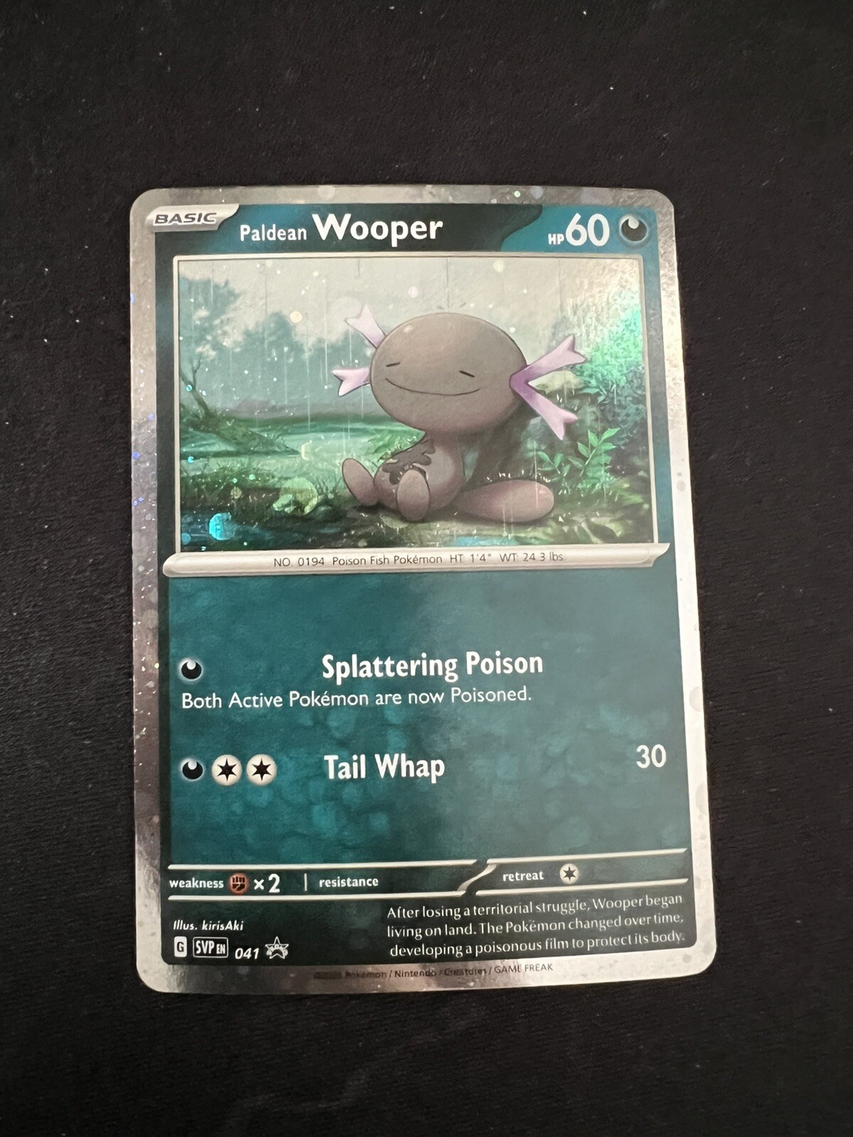 Paldean Wooper 041 Sv: S & V Promo Card Holo NM Pokemon Card 2023