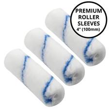 Paint Roller Sleeves 4" Inch Woven Polyester Mini Roller Refill Paint 3 Sleeve