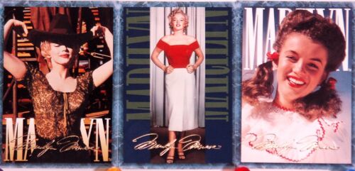 1993 Three Star Cards of Marilyn Monroe Niagra arrêt de bus sept ans démangeaison  - Photo 1/1