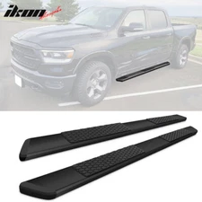 Fits 19-25 Ram 1500 Crew Cab OE Black 5in Side Step Nerf Bars Running Boards 2PC