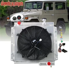 4 Row Radiator Shroud Fan Kits For Toyota Land Cruiser FJ40 FJ45 MT 1960-1984 82